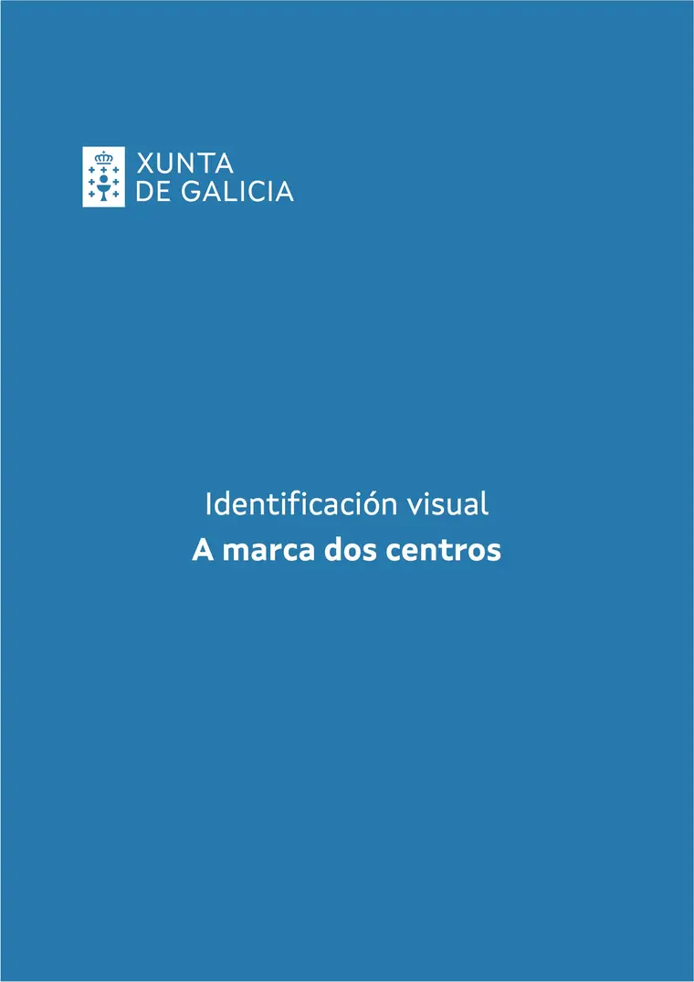 Manual de identidade corporativa, páxina 4: Portadilla A marca dos centros